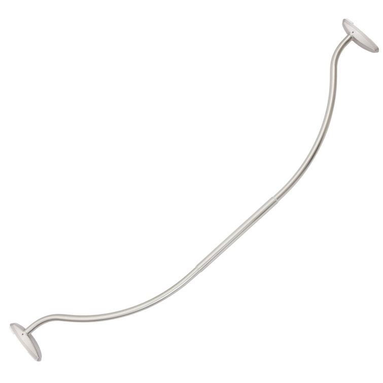 Rebrilliant Tate 72'' Curved Tension Shower Curtain Rod & Reviews